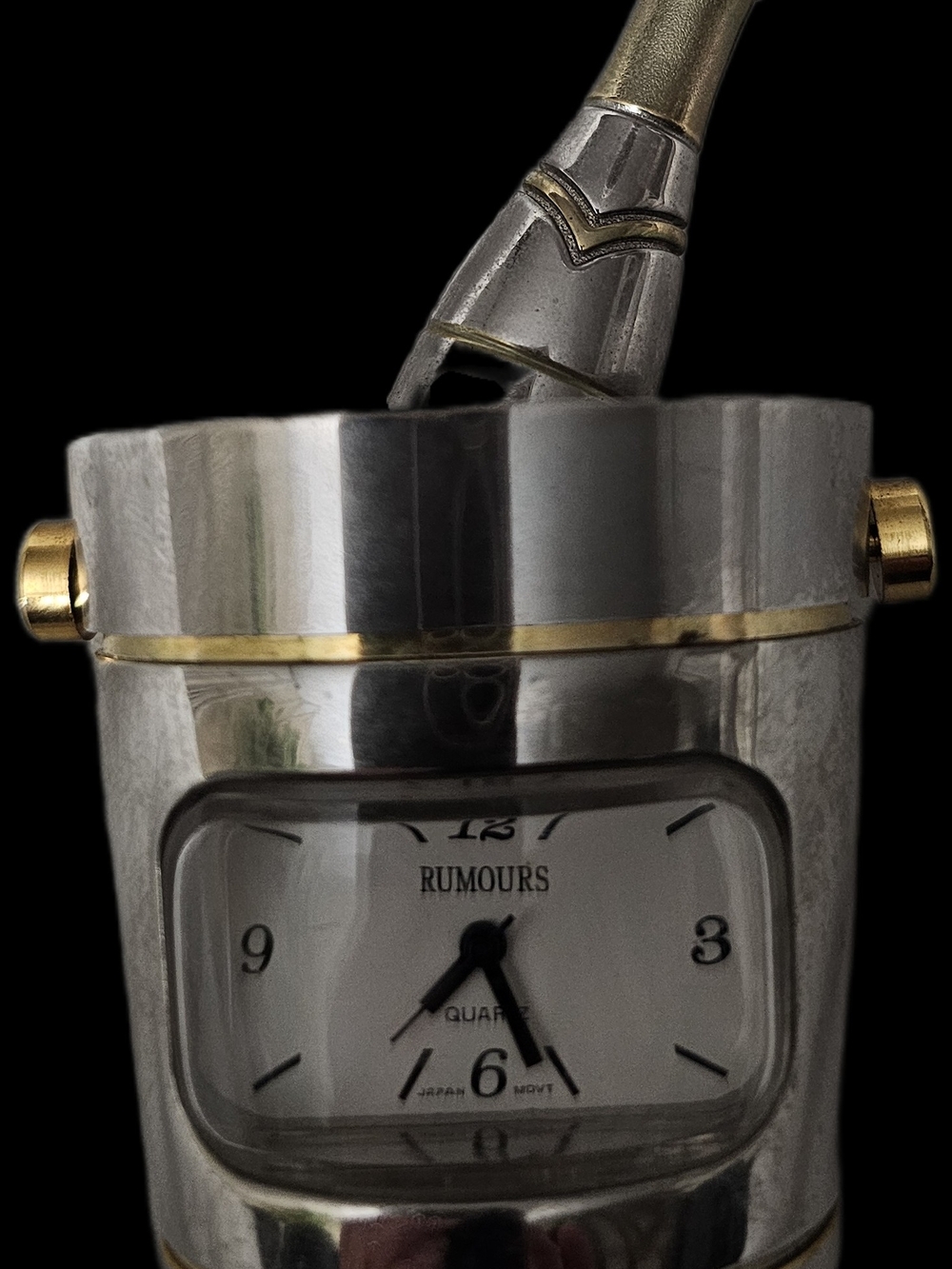 Rumours Mini Champagne Clock